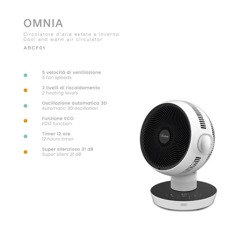 Aquecedor Termo ventilador 1800W C/ Temporizador ARDES - ARCF01 - Image 6