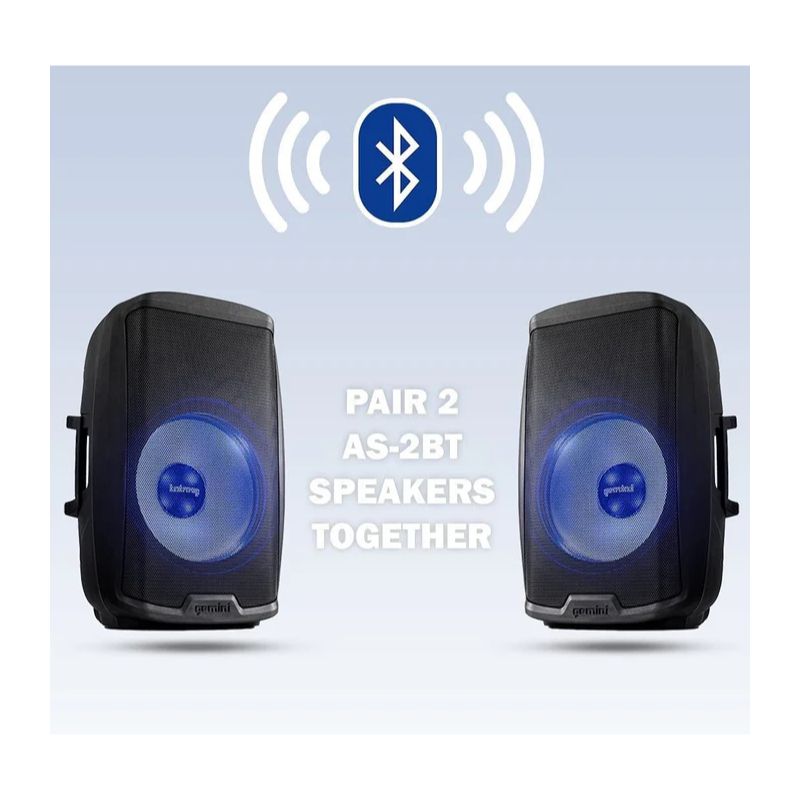 Altifalante PA Bluetooth com LED 2000 W 15" Gemini - AS-2115BT-LT - Image 6