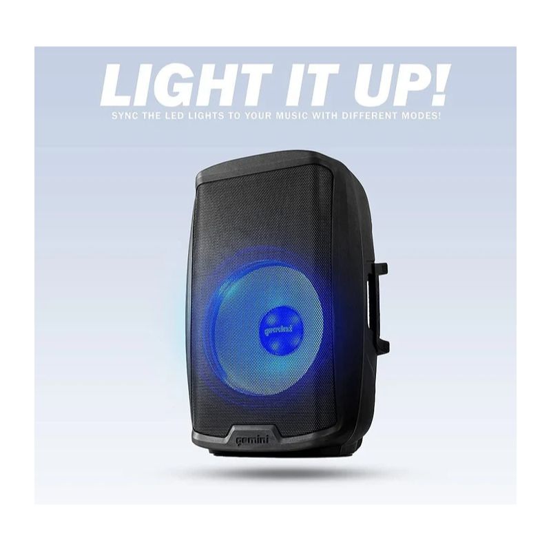 Altifalante PA Bluetooth com LED 2000 W 15" Gemini - AS-2115BT-LT - Image 4