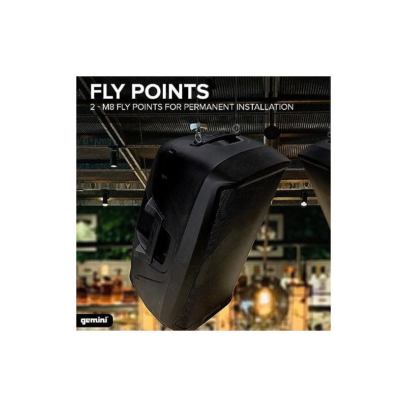 Altifalante PA ativo de 15" 2000W com driver de titânio Gemini - AS-2115P - Image 4