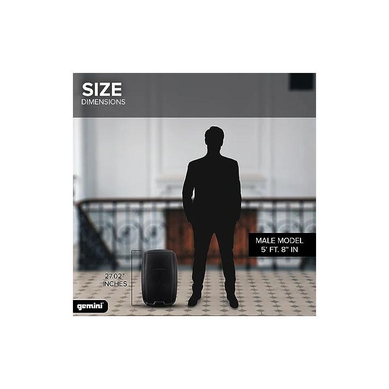 Altifalante PA ativo de 15" 2000W com driver de titânio Gemini - AS-2115P - Image 2