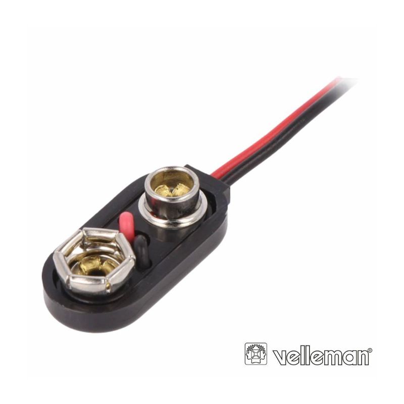 Suporte P/ 1 Pilha De 9V C/ Fios Velleman - BS-IR