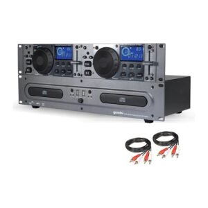 Leitor de CD profissional para DJ com duas plataformas e USB Gemini CDX-2250i