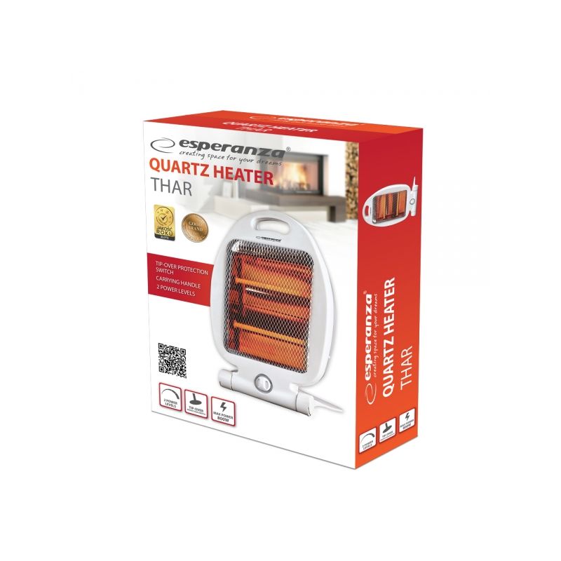 Aquecedor de Halogénio Portátil 400W/800W Esperanza - EHH009 - Image 4