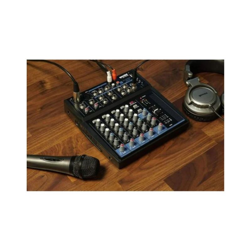 Misturador de áudio Bluetooth profissional de 8 canais Gemini - GEM-08USB - Image 5