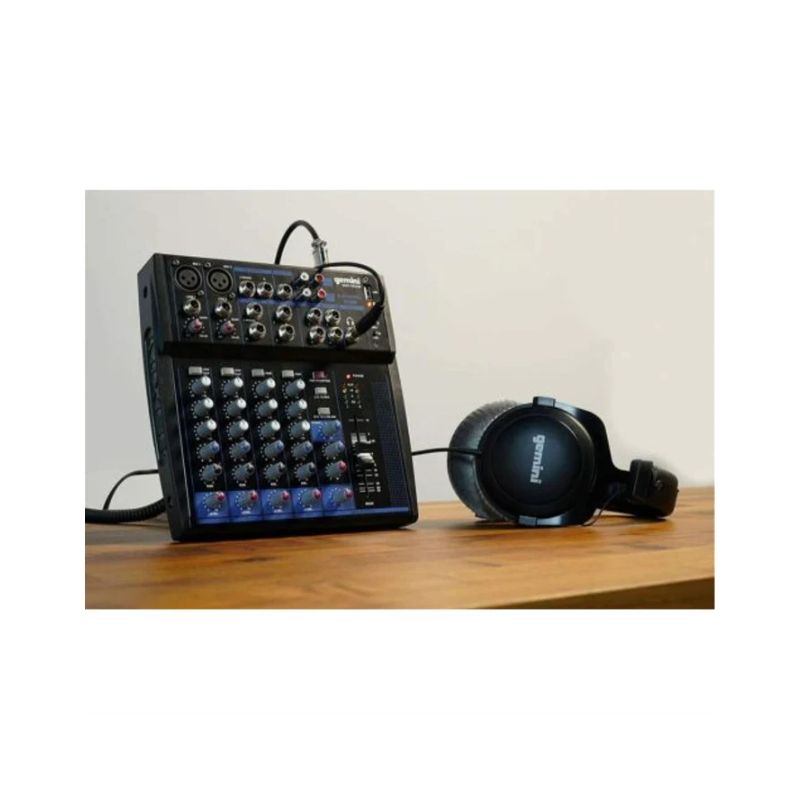 Misturador de áudio Bluetooth profissional de 8 canais Gemini - GEM-08USB - Image 3