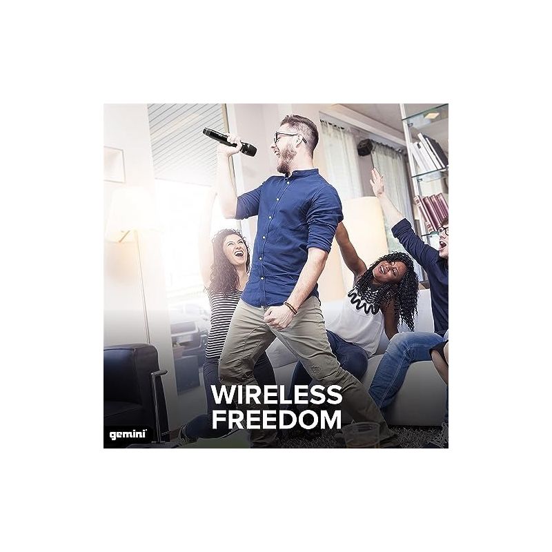 Sistema de microfone sem fios UHF recarregável Gemini GMU-M100 - Image 4