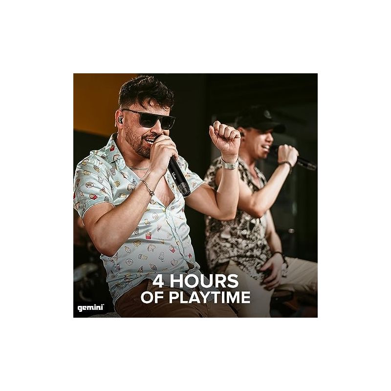 Sistema de microfone sem fios duplo Gemini GMU-M200 UHF - Alcance de 50 m - Image 5