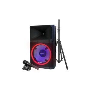 Altifalante PA Bluetooth de 15" Sistema LED para Festas de 2200 W Gemini - GSP-L2200PK