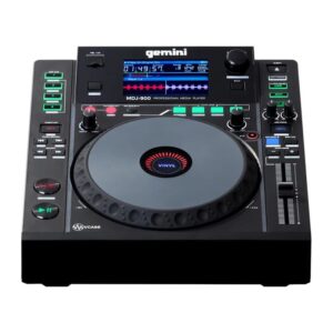 Leitor multimédia profissional para DJ com ecrã tátil de 8 polegadas e USB Gemini MDJ-900