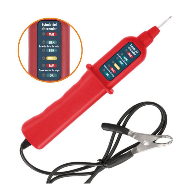 Testador De Baterias E Alternador 12V C/ LEDS