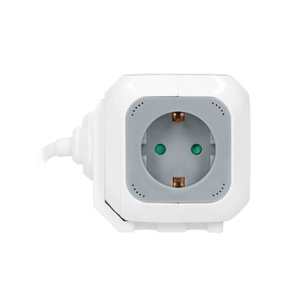Tomadas de Extensão, 2 x USB, 4 x Tomadas Schuko, Cabo de 1,4 m Orno - OR-AE-13144(GS) - Image 6