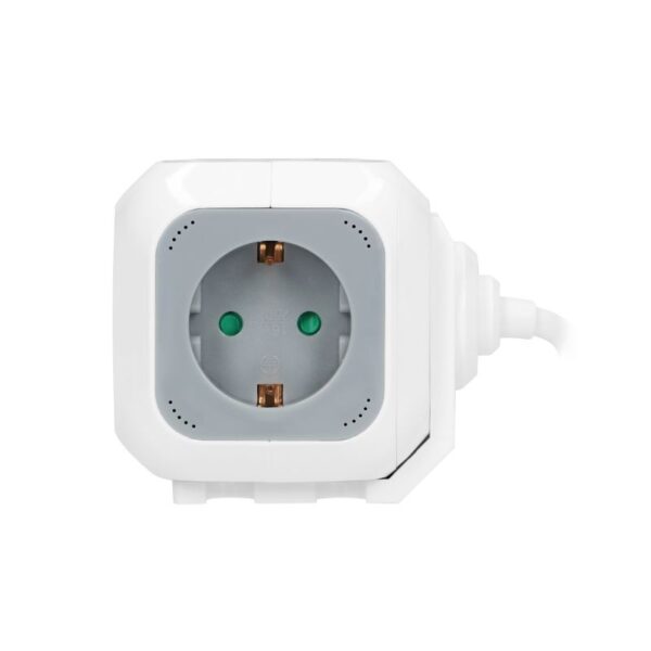 Tomadas de Extensão, 2 x USB, 4 x Tomadas Schuko, Cabo de 1,4 m Orno - OR-AE-13144(GS) - Image 5
