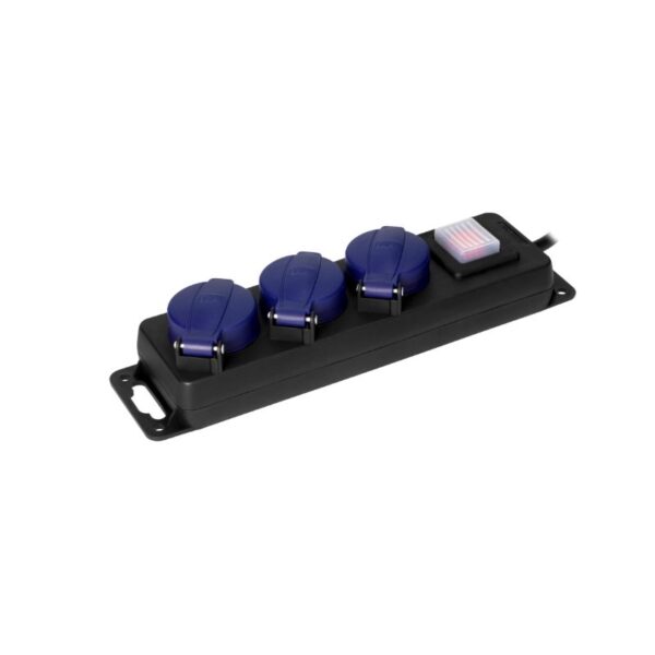 Tomadas Extensíveis 3 Tomadas 2P+E (Schuko), IP44, H05RR-F 3x1,5 mm² - 3 m Orno - OR-AE-13296(GS)/3M - Image 4