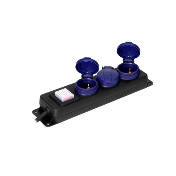 Tomadas Extensíveis 3 Tomadas 2P+E (Schuko), IP44, H05RR-F 3x1,5 mm² - 3 m Orno - OR-AE-13296(GS)/3M - Image 3