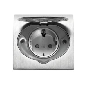 Tomada Elétrica Hermética, IP44, Schuko Orno - OR-AE-1397(GS)