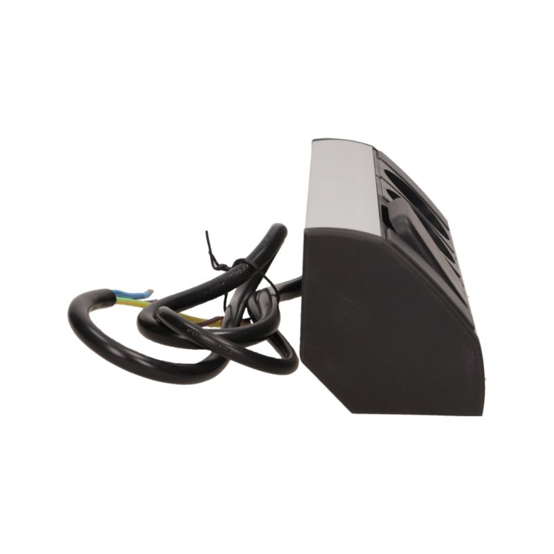 Tomada para Móveis com Interruptor, Prateada-Preta, Schuko Orno - OR-GM-9002/B-G(GS) - Image 6