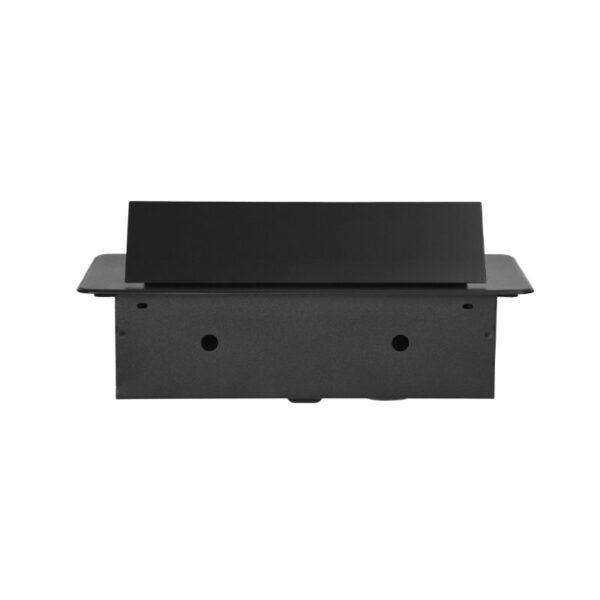 Tomada Embutida para Móveis com Borda Fresada Plana e Carregador USB, 2x2P+E (Schuko), 2x USB (tipo A+C; 3,6 A), Preta Orno - OR-GM-9034(GS)/B - Image 4