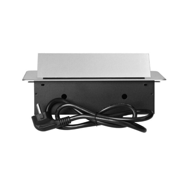 Tomada Embutida para Móveis com Borda Plana Fresada, carregador USB e cabo de 1,5 m, 2x2P+E, 2xUSB, Prateada Orno - OR-GM-9035(GS)/G - Image 7