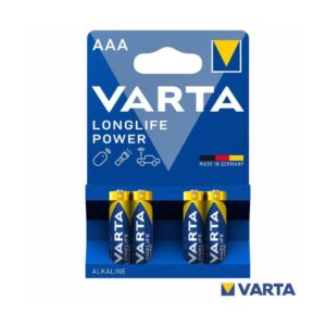 4 Pilhas Alcalina AAA 1.5V Longlife Power Varta - PAV-AAA/4