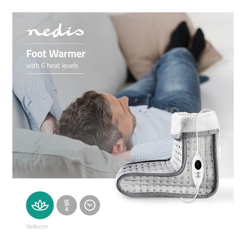 Aquecedor Elétrico de Pés 100W Nedis - PEFW110CGY - Image 4