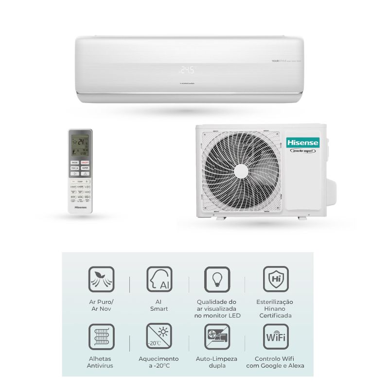 Kit de Ar Condicionado Fresh Master 9K QF25XW00 – Hisense