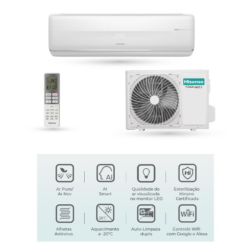 Kit de Ar Condicionado Fresh Master 12K QF35XW00 Hisense