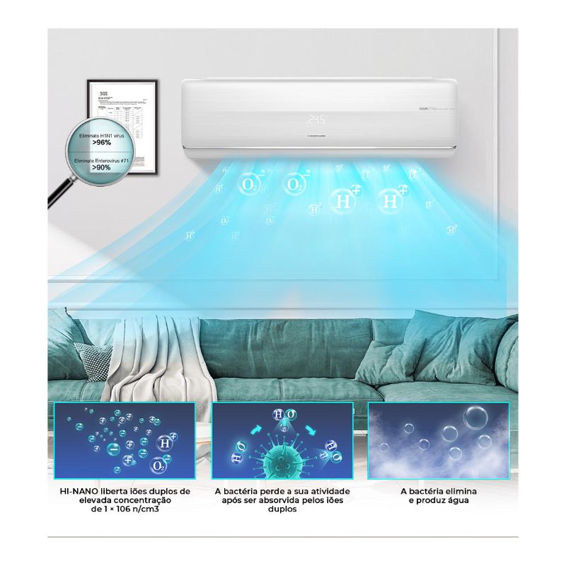 Kit de Ar Condicionado Fresh Master 12K QF35XW00 Hisense - Image 3