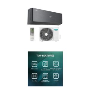 Kit de Ar condicionado Energy Pro X 9K Preto QH25XV0B Hisense