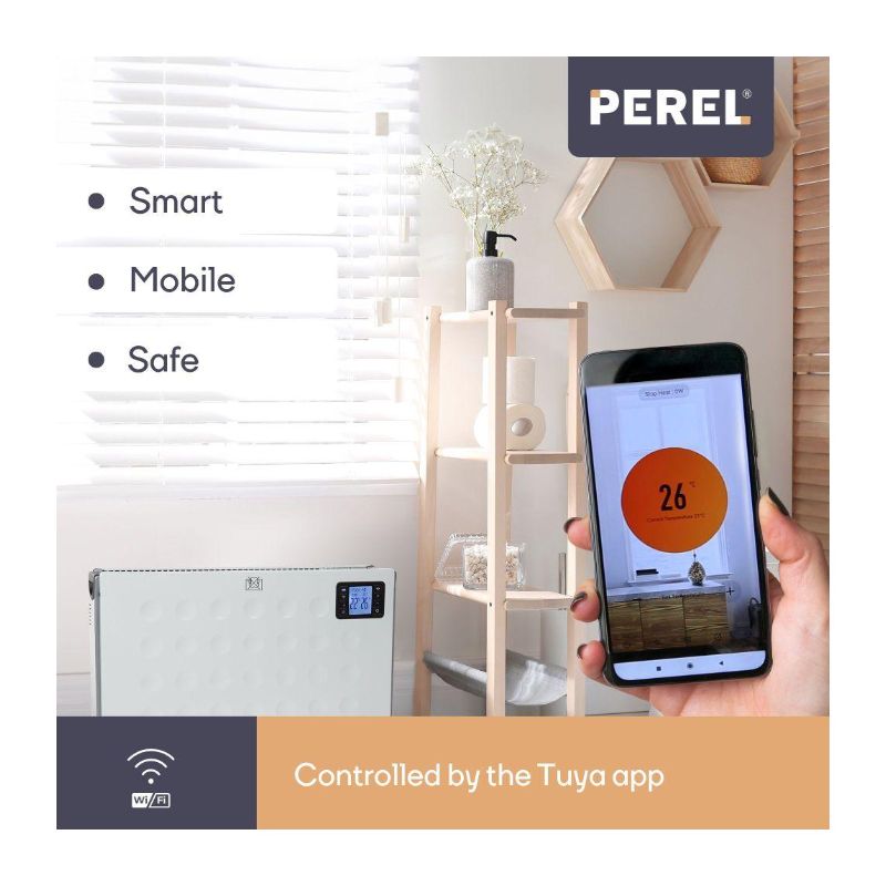 Aquecedor Convetor 750W/1250W/2000W Smart WiFi PEREL - SMART1310 - Image 2
