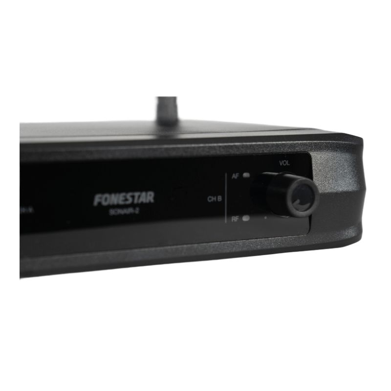 Microfone duplo sem fios de mão e portátil UHF, frequência fixa Fonestar - SONAIR-2MP - Image 4