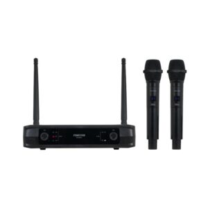 Microfone duplo sem fios de mão UHF, frequência fixa Fonestar - SONAIR-2M