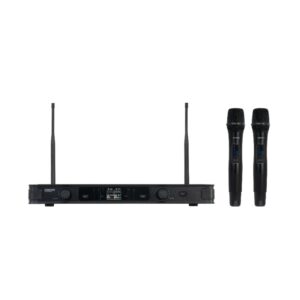 Microfone duplo sem fios de mão UHF ID Pilot e Diversity Fonestar - SONAIR-PRO-2M