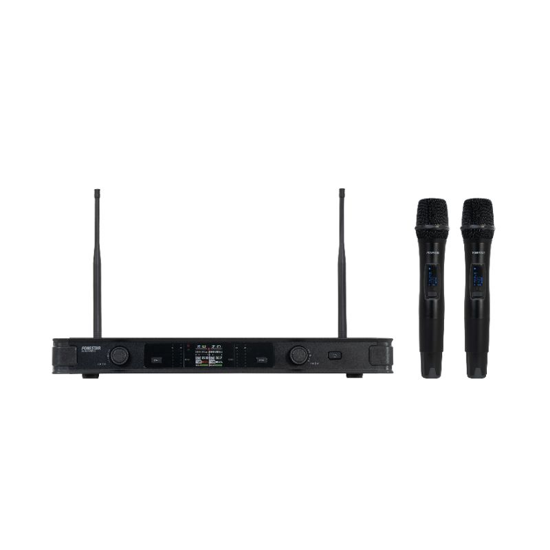 Microfone duplo sem fios de mão UHF ID Pilot e Diversity Fonestar - SONAIR-PRO-2M