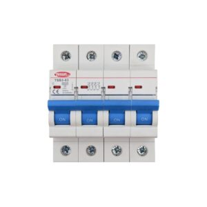 Disjuntor Aut.Magneto-Térmico 4P 25A 6KA Curva C Tosun -TSB3-63425A6
