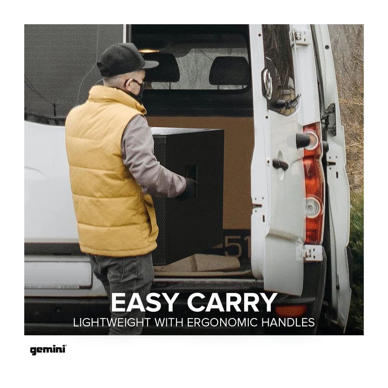 Subwoofer Bluetooth de 18" 2400 W de potência máxima 600W RMS DJ Gemini - ZRX-S18BT - Image 7