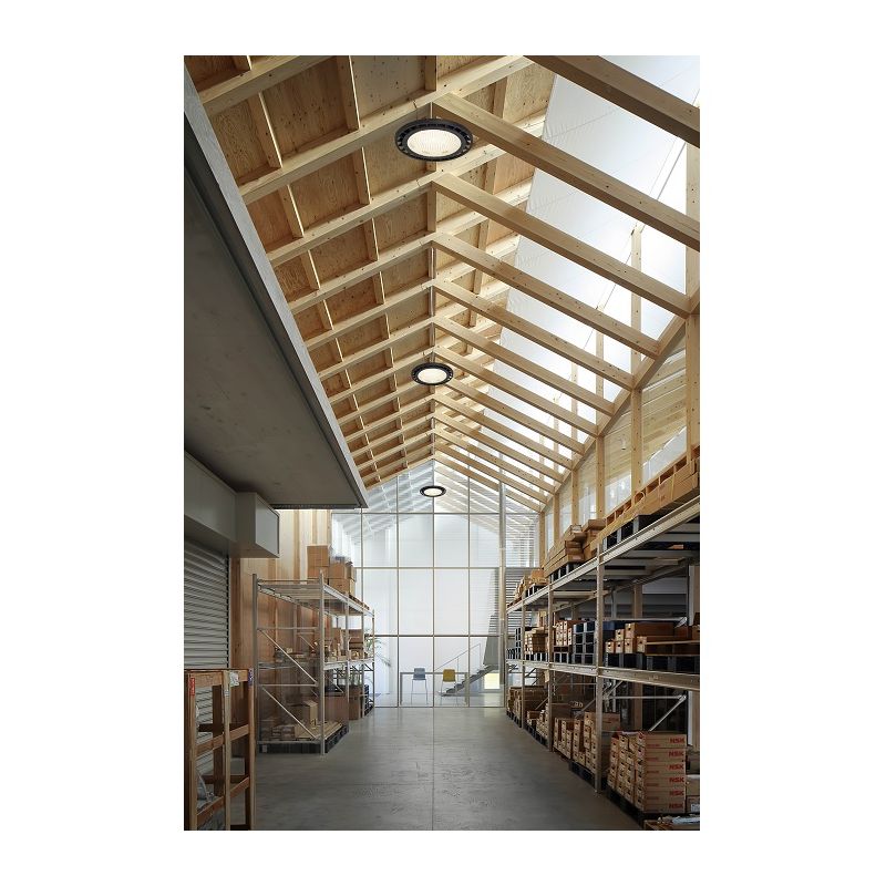 Projetor ALLUN Redondo Preto LED 150W 4000K IP65 01HB150W Dislamp - Image 4