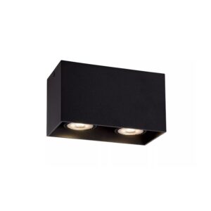 Aplique Plafon BODI Preto Quadrado 2xGU10 50W 09101/02/30 Lucide