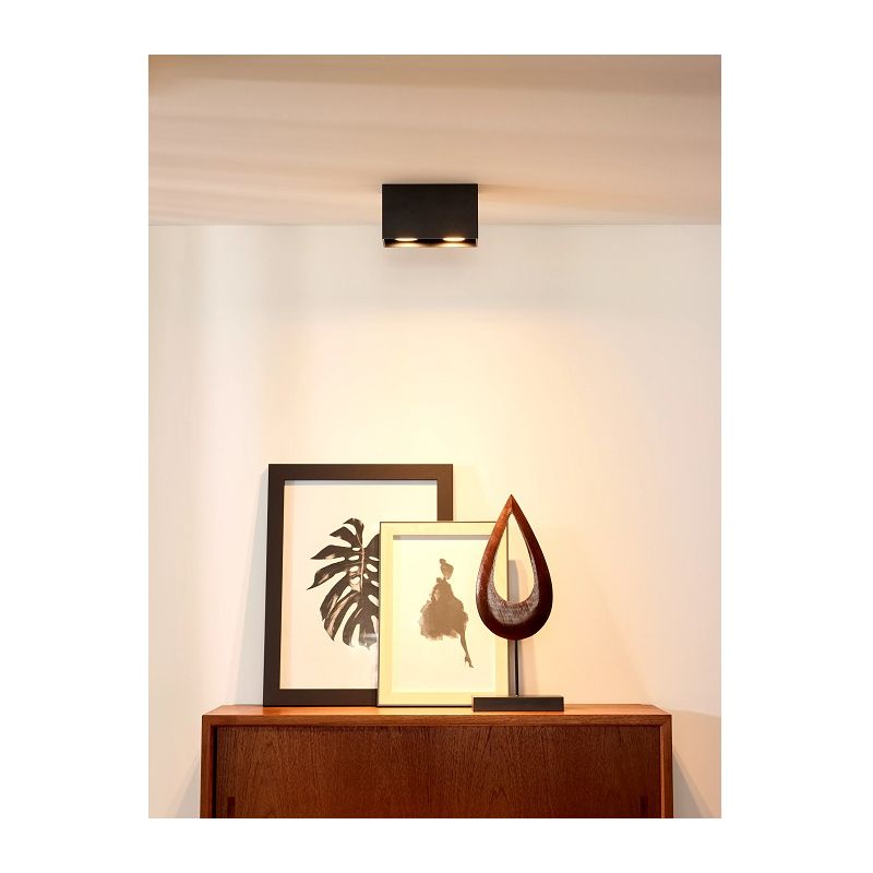 Aplique Plafon BODI Preto Quadrado 2xGU10 50W 09101/02/30 Lucide - Image 3