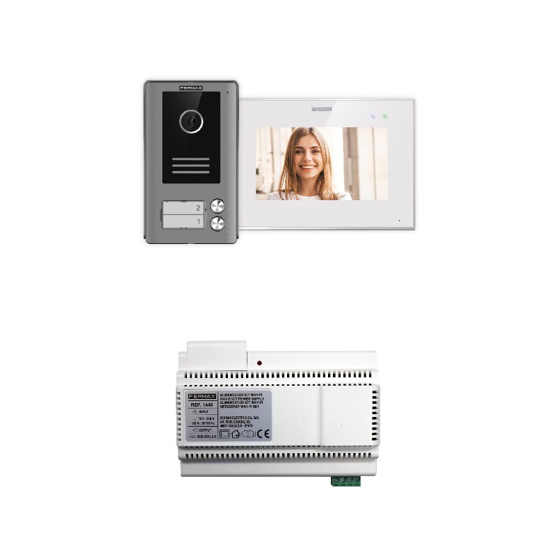 Kit Vídeo Porteiro WAY 7' 2/L Fermax - 1522