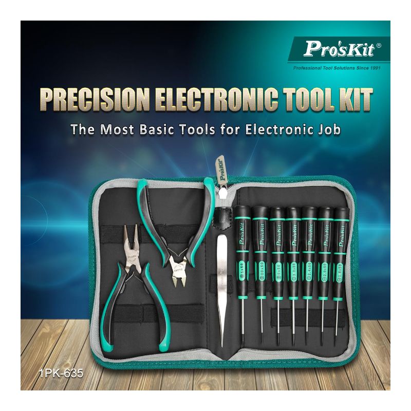 Mala Ferramentas Profissional 10 Peças Proskit - 1PK-635 - Image 4