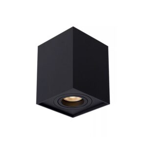 Aplique SPOT TUBE Preto Quadrado GU10 50W 22953/01/30 Lucide