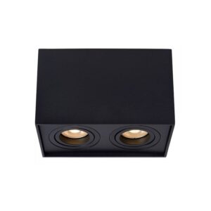 Aplique TUBE Saliente Preto Retângulo 2xGU10 50W 22953/02/30 Lucide