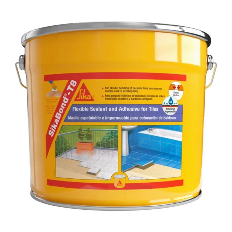 Cola flexível e estanque, monocomponente, para impermeabilização e colagem de cerâmicos SikaBond® T-8