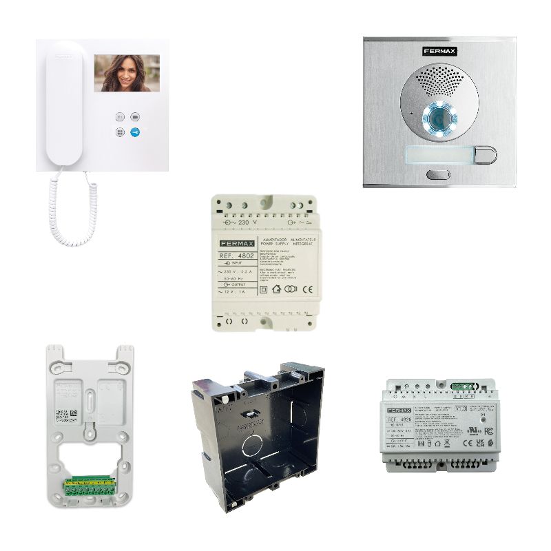 Kit Vídeo Porteiro City VEO WIFI DUOX PLUS 1L Fermax - 94411