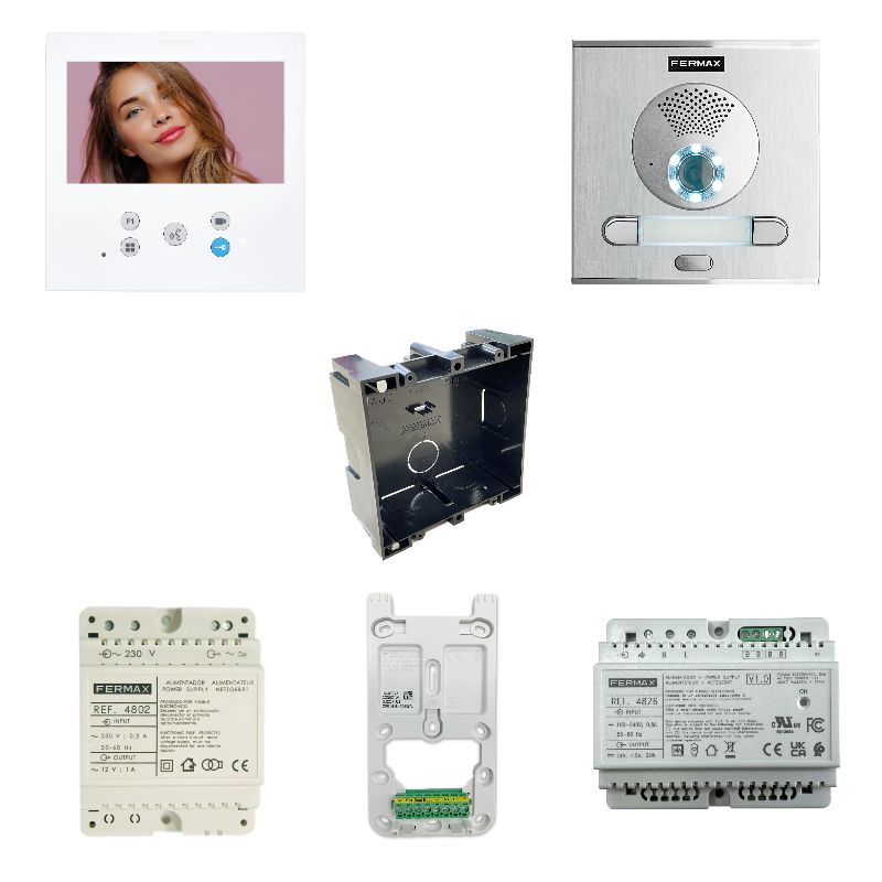 Kit Vídeo Porteiro City VEO-XL WIFI DUOX PLUS 2L Fermax - 9472