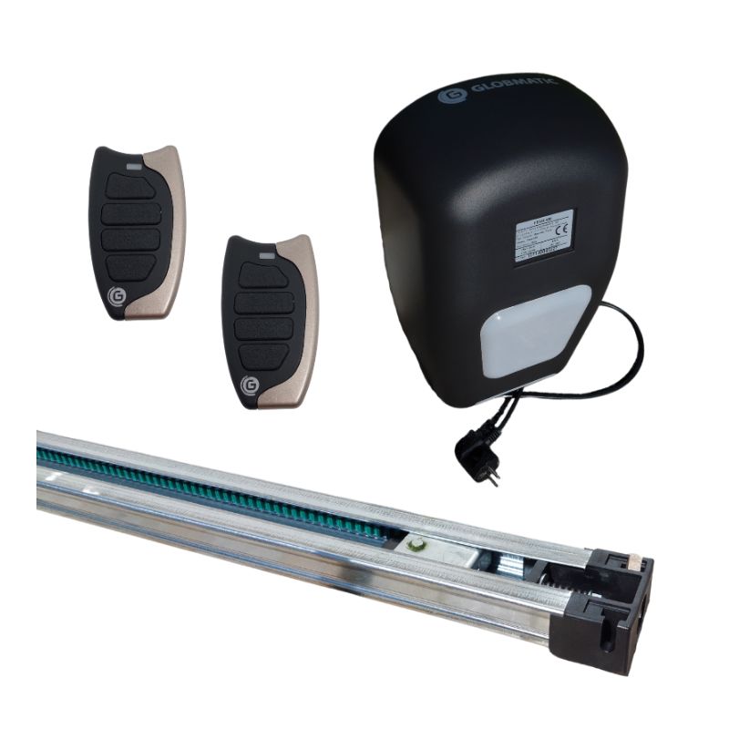 Kit Portão de Garagem Fénix I 1200 Metálica | Int | Correia 2.5M Globmatic - FénixI1200Correia