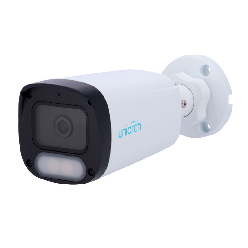 Câmara IP Bullet 4 MP Lente 2.8 mm Uniarch - IPC-B244-ADF28K-WP