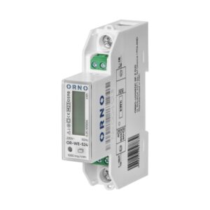 Medidor de energia monofásico, bidirecional, 100 A, MID, 1 módulo, DIN TH-35 mm Orno - OR-WE-524