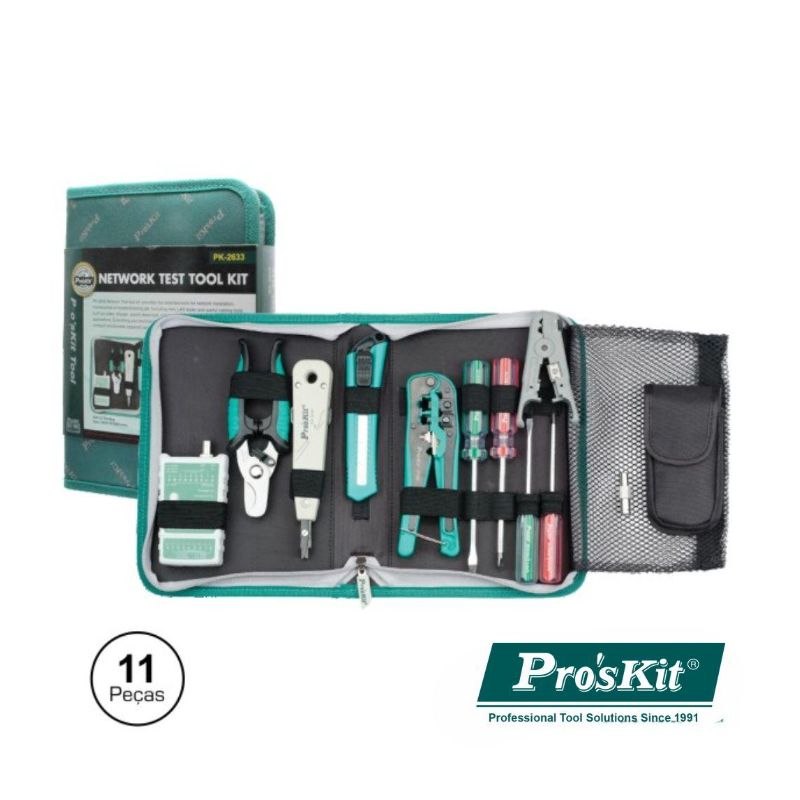Mala Ferramentas Profissional 11 Peças PROSKIT - PK-2633